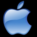 ONLY THE LOGO APPLE LOGO [AQUA]